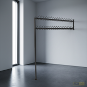 Wieszak stały stojąco-wiszący dwurzędowy Wieszak stały stojąco-wiszący dwurzędowy