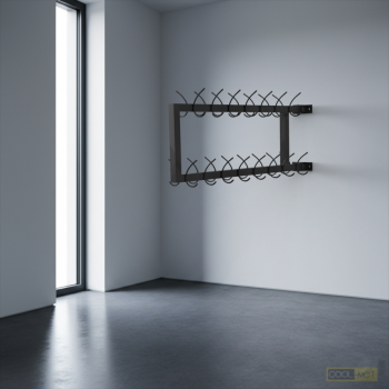 Wieszak ścienny obrotowy podwójny