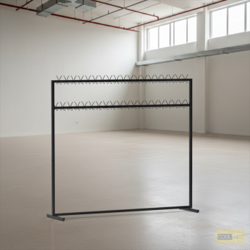 Wieszak stojący dwurzędowy