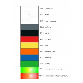 Żeton numerowany z PLEXI - różne kolory