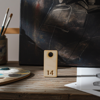 Żeton grawerowany - EKO sklejka